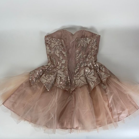 Alison Champagne Prom Dress - Picture 4 of 5